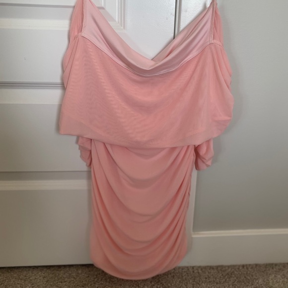 Oh Polly Sheer Attraction Off The Shoulder Dress - Picture 2 of 3